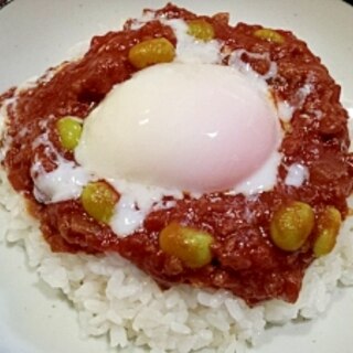 温玉のせトマトたっぷりキーマカレー